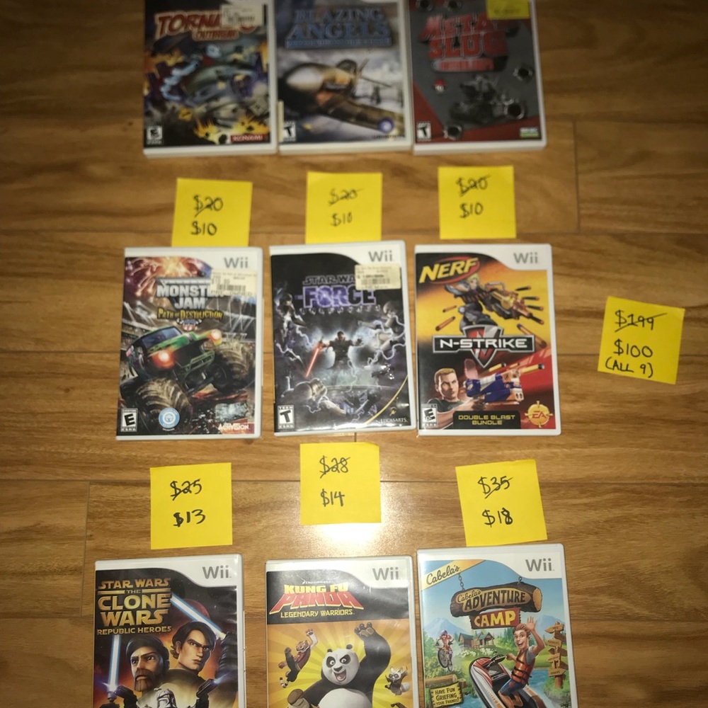 9 Nintendo Wii Games (Bundled or Individually)